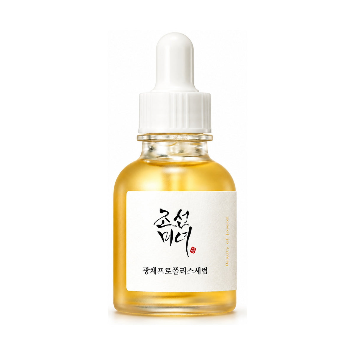 Beauty of Joseon Glow Serum Propolis + Niacinamide 30 ml dropper bottle on a white background