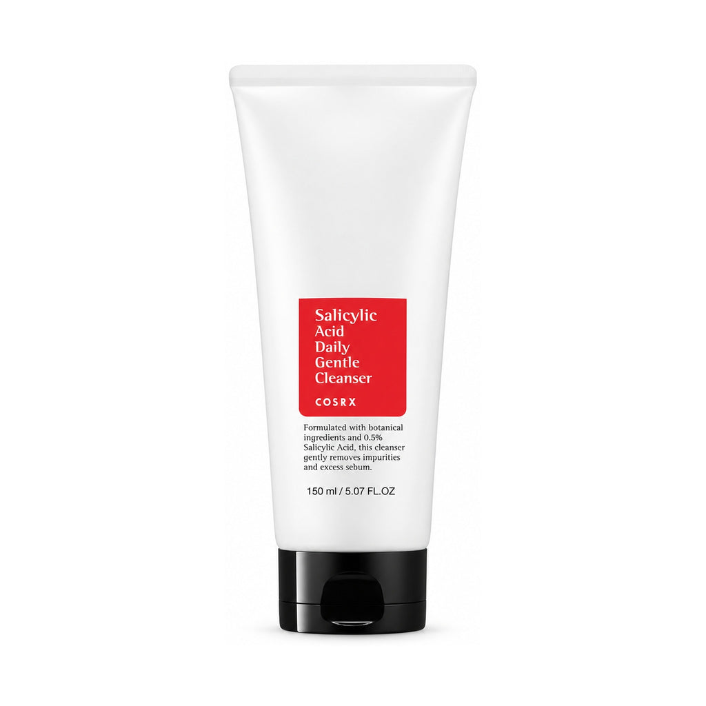 COSRX Salicylic Acid Daily Gentle Cleanser 150 ml tube on a white background