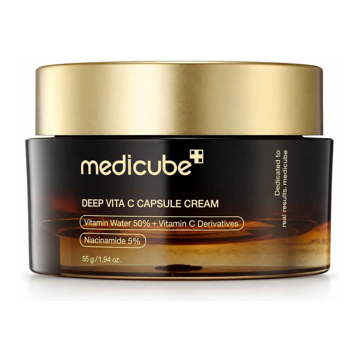 Medicube Deep Vita C Capsule Cream 55 g jar on a white background