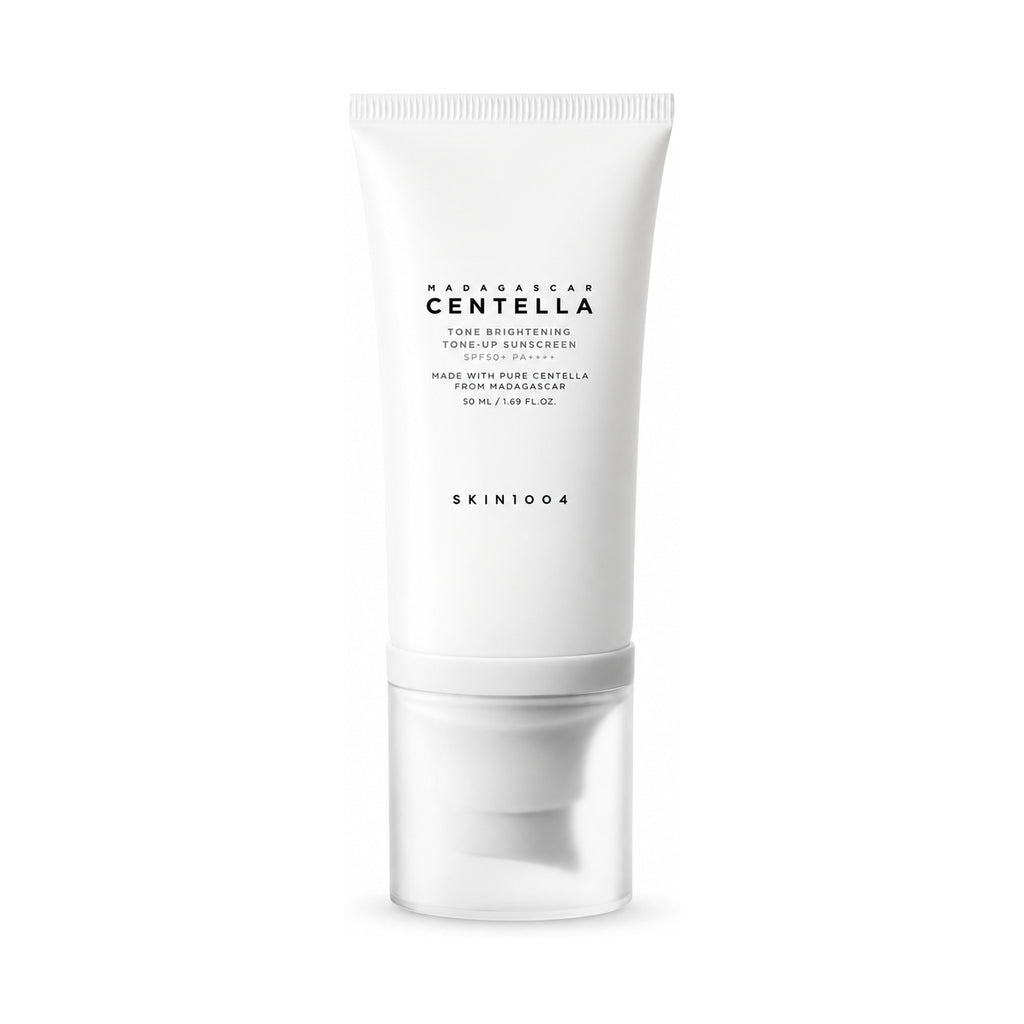 SKIN1004 Madagascar Centella Tone Brightening Tone-Up Sunscreen SPF50+ PA++++ 50 ml tube on a white background