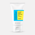 COSRX Low pH Good Morning Gel Cleanser white tube with blue and yellow label