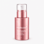 سيروم Medicube PDRN Pink Collagen Exosome 7500 حجم 30 مل زجاجة بمضخة بلون الذهب الوردي وغطاء شفاف