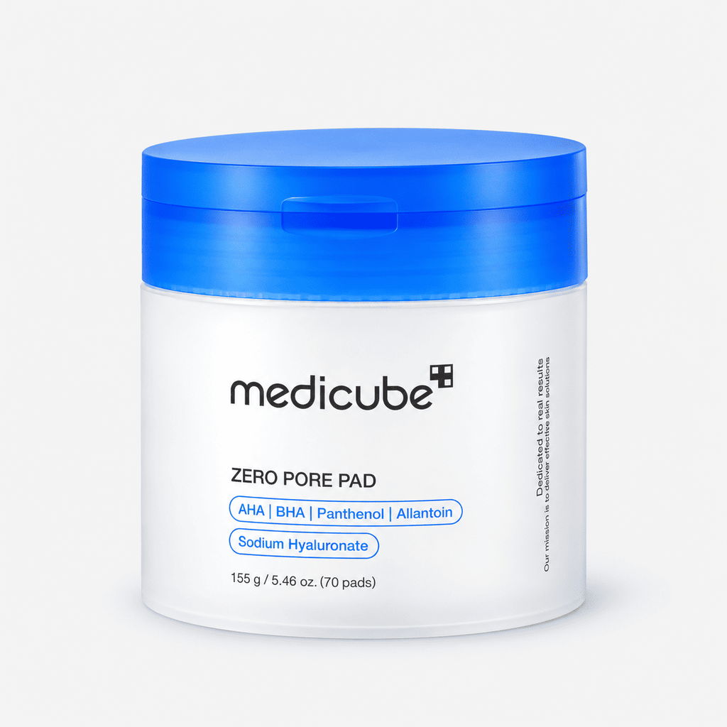 Medicube Zero Pore Pad 70 pads 155 g white jar with blue lid
