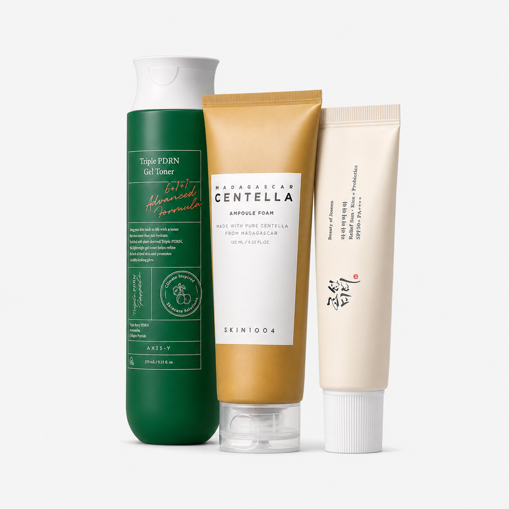 مجموعة Morning Glow Korean Skincare Set صورة إضافية للمنتج