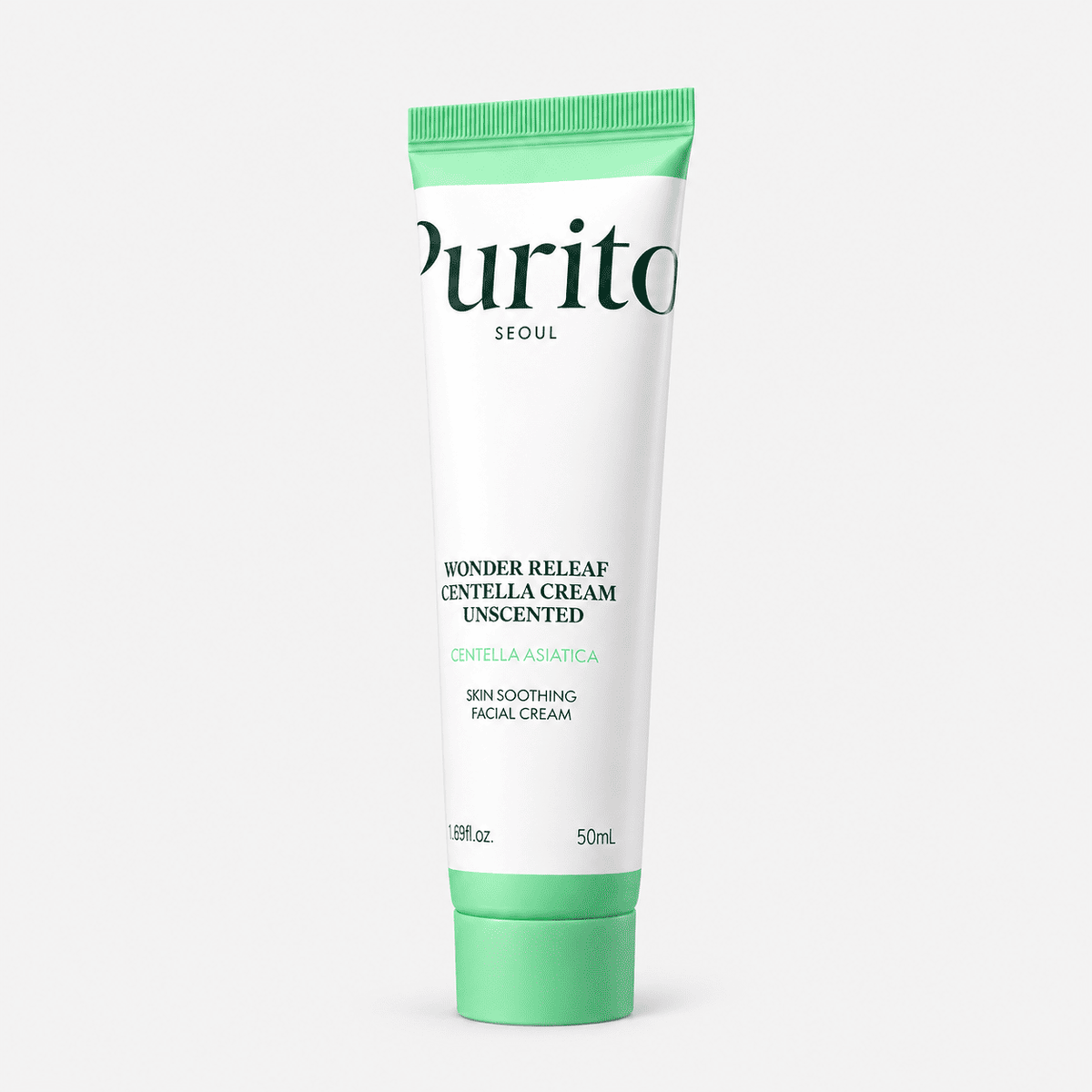 Purito Seoul Wonder Releaf Centella Cream Unscented 50 ml white tube with green cap